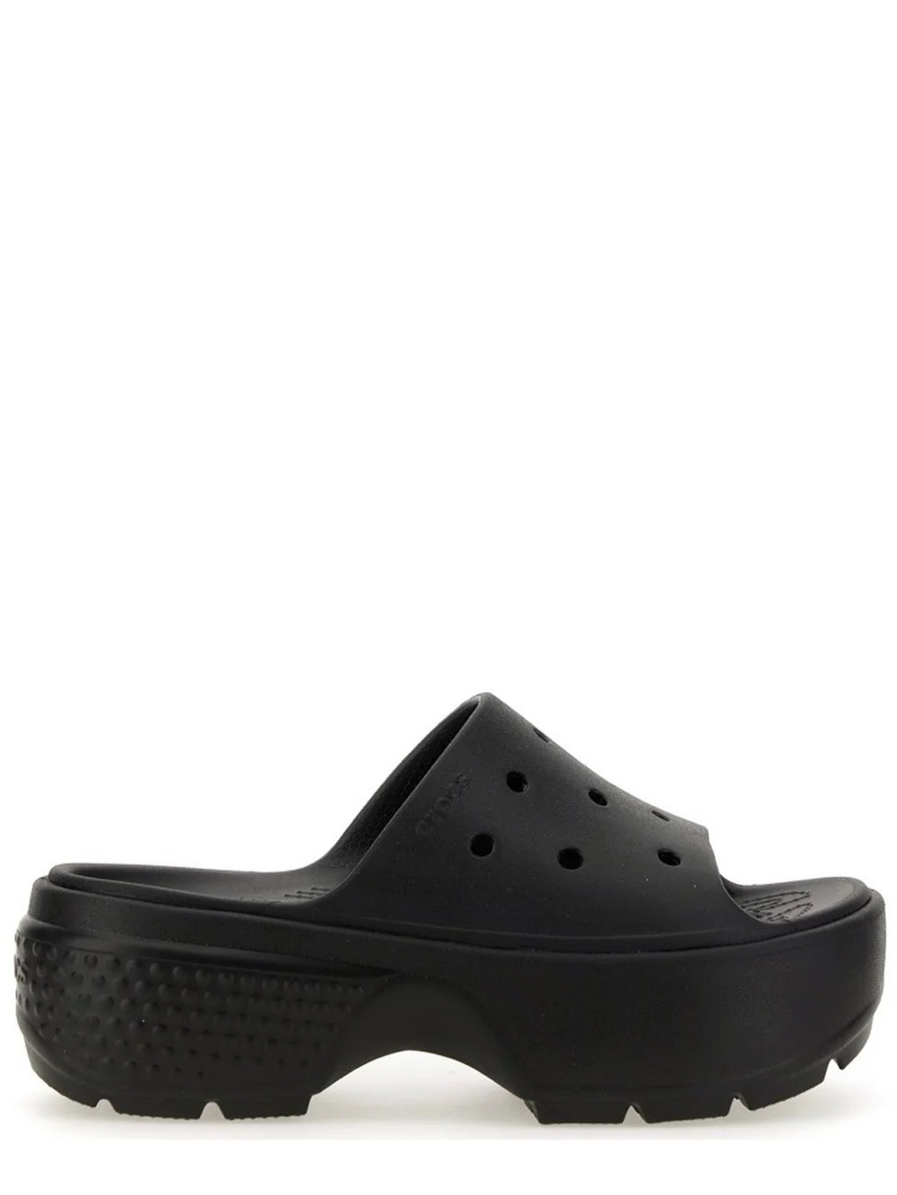 Crocs Stomp Slides Black Platform Women’s 9/ Men’s 7